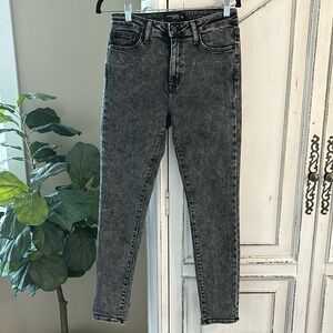 Just Black Denim Acid Wash Gray Skinny Jeans, Women’s size 28